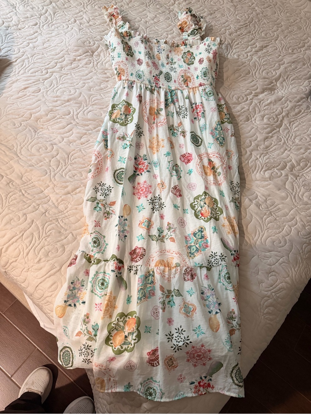 NWT Perch by Big Paper white floral dress Size 2x